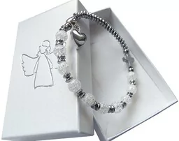 Różaniec na rękę - pamiątka Komunii Św., Bierzmowania 7727 [k0] - Biżuteria religijna - miniaturka - grafika 1