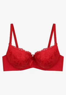 Czerwony Biustonosz Full Cup Pokryty Koronką Absuca - Biustonosze - miniaturka - grafika 1