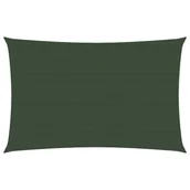 Parasole ogrodowe - vidaXL Żagiel przeciwsłoneczny, 160 g/m, ciemnozielony, 2x4,5 m, HDPE vidaXL - miniaturka - grafika 1