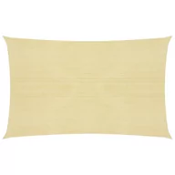 Parasole ogrodowe - vidaXL Żagiel przeciwsłoneczny, 160 g/m, beżowy, 3x6 m, HDPE vidaXL - miniaturka - grafika 1
