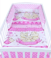 Pościel dla dzieci - BabyLux Pościel Do Łóżeczka 140x70 Dziecięca Niemowlęca 135X100 cm 4EL N134 - miniaturka - grafika 1