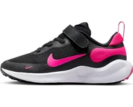 Buty dla dziewczynek - Nike Revolution 7 Obuwie turystyczne Czarny/hiper różowy-biały 33.5 - miniaturka - grafika 1