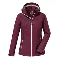 Kurtki damskie - Killtec Damska kurtka softshell z odpinanym kapturem KOS 176 WMN SFTSHLL JCKT, ciemnoróżowa, 44, 38390-000 - miniaturka - grafika 1