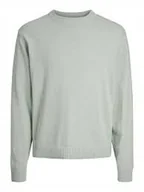 Swetry męskie - JACK&JONES SWETER ZIELONY Z DŁUGIM RĘKAWEM MĘSKI L JXA - miniaturka - grafika 1