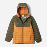 Kurtki i płaszcze dla chłopców - Kurtka chłopięca zimowa Columbia Powder Lite II Hooded Jacket 2090023861 128-134 cm Zółty/Zielony (195981516913) - miniaturka - grafika 1