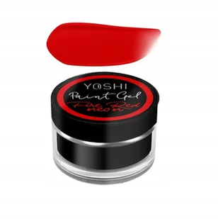 Żel do zdobień Yoshi Paint Gel Fire Red Neon 5ml - Żele do paznokci - miniaturka - grafika 1