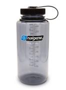 Kuchnie turystyczne - Butelka na wodę Nalgene Wide Mouth Sustain 1 l - gray/black - miniaturka - grafika 1