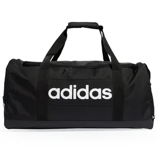 Torba adidas Linear Duffel M JD9555 - czarna - Torby męskie - miniaturka - grafika 1