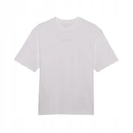 Koszulki męskie - T-SHIRT FOX WORDMARK OVERSIZED OPTIC WHITE L - miniaturka - grafika 1