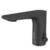 Baterie umywalkowe - Bateria umywalkowa czarna Plato BLY_724R Laveo - miniaturka - grafika 1