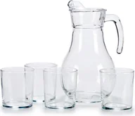 Dzbanki i imbryki - Szklany dzbanek z 4 szklankami KARO - miniaturka - grafika 1