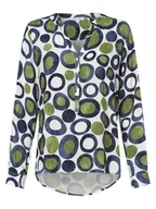 Bluzki damskie - Marie Lund Bluzka damska Kobiety wiskoza niebieski|wielokolorowy|biały wzorzysty, 34 - miniaturka - grafika 1