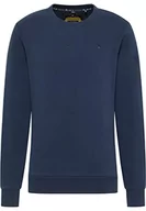 Bluzy męskie - acalmar Męska bluza z bawełny organicznej 36623372-AC01, granatowa, L, morski, L - miniaturka - grafika 1