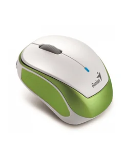 Genius MicroTraveler 9000R V3 biała-zielona 31030020402 - Myszki - miniaturka - grafika 1