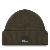 Czapki męskie - Czapka Jack Wolfskin Pergamon 1910701 Zielony - miniaturka - grafika 1