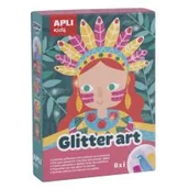 Zabawki kreatywne - Apli Kids Zestaw artystyczny z brokatem - miniaturka - grafika 1