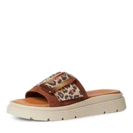 Klapki i japonki damskie - Tamaris Klapki damskie 1-27234-44, koniak leopard, 38 EU - miniaturka - grafika 1