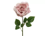 Dekoracje domu - Róża Kwiat Sztuczna Pudrowa Ozdobna Dekoracja - miniaturka - grafika 1