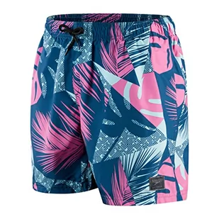 Speedo Męskie spodenki z nadrukiem rekreacyjnym 40 cm typu Watershort Board Niebieski/zielony XXS-XS 812837G654 - Kąpielówki męskie - miniaturka - grafika 1