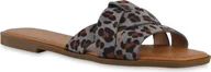 Sandały damskie - VAN HILL Klapki damskie Sandały Obuwie Casualowe 841729, Kolor: Szary Leopard, Rozmiar: 38 - miniaturka - grafika 1