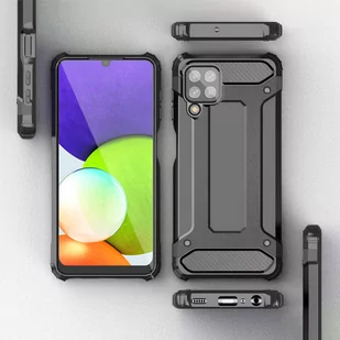 Hybrid Armor pancerne hybrydowe etui pokrowiec Samsung Galaxy A22 4G niebieski - Etui i futerały do telefonów - miniaturka - grafika 4