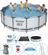 Baseny ogrodowe - Oferta basenów - Bestway Steel Pro MAX 427x122 cm okrągły - miniaturka - grafika 1