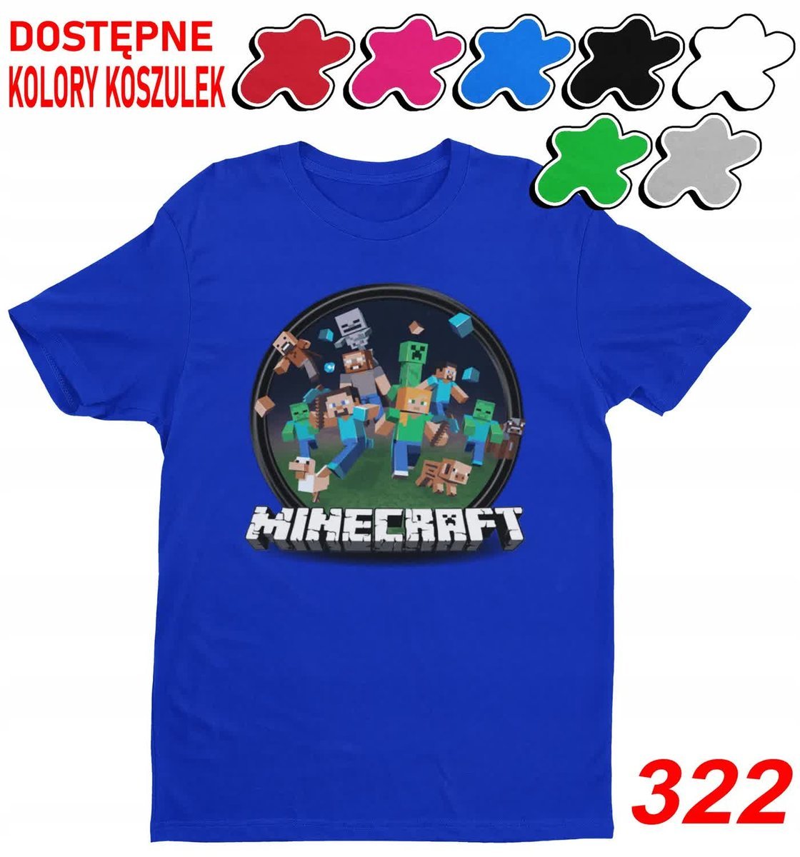 Dziecięca Koszulka Z Nadrukiem Wybór Mainkraft Clipper Gry -L 146-152