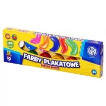 Astra Farby Plakatowe 12 kolorów 10ml - Farby i media malarskie - miniaturka - grafika 1