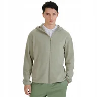 Bluzy męskie - Polar męski 4F M321 oliwkowy 4FWSS25TFLEM321 44S XXL - miniaturka - grafika 1