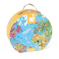 Puzzle - Janod puzzle w walizce Mapa Świata - miniaturka - grafika 1