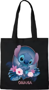 Torebki damskie - Disney TOTE BAG STITCH", REFERENCJA : BWDLILOBB002, CZARNY, 38 X 40 CM - grafika 1