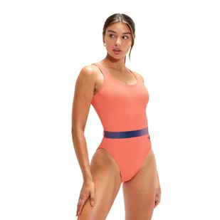 Strój pływacki jednoczęściowy damski Speedo Belted Deep U-Back - Stroje kąpielowe - miniaturka - grafika 1