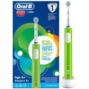 Szczoteczka elektryczna do zębów dla dzieci Oral-B Junior D16.513.1 zielona - Szczoteczki do zębów dla dzieci - miniaturka - grafika 1