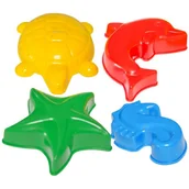 Zabawki do piasku - Foremki do piasku 4 elementy mix CZAKO 409304 - miniaturka - grafika 1