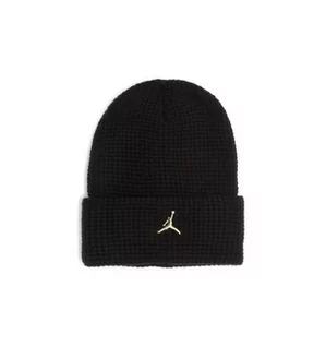Czapki damskie - Ciepła czapka zimowa Nike Jordan Beanie czarna DM8272-010 - grafika 1