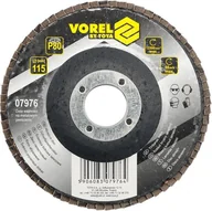 Materiały ścierne - VOREL Ściernica listkowa talerzowa p80 115 mm 07976 - miniaturka - grafika 1