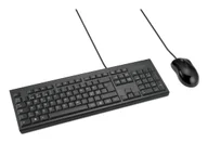 Zestawy myszka + klawiatura - Kensington KM100 EQ klawiatura Dołączona myszka Biuro USB QWERTY Skandynawia Czarny K75452PN - miniaturka - grafika 1