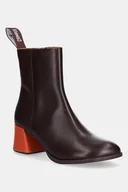 Botki damskie - Camper botki skórzane TWS damskie kolor bordowy na słupku K400798-006 - miniaturka - grafika 1