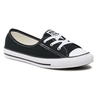 Trampki damskie - Converse Trampki Ctas Bellet Lace Slip 566775C Black/White/Black - miniaturka - grafika 1