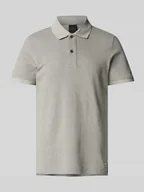 Koszulki męskie - Koszulka polo o kroju slim fit z fakturowanym wzorem - miniaturka - grafika 1