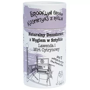 Brooklyn Groove Dezodorant z węglem w sztyfcie 60g - Dezodoranty i antyperspiranty unisex - miniaturka - grafika 1