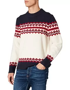 GANT Sweter męski, kremowy, L - Swetry męskie - miniaturka - grafika 1