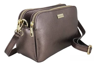 Damska torebka metalizowana - Złota ciemna - Torebki damskie - miniaturka - grafika 3