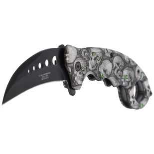 Nóż składany karambit Herbertz CJH Skulls, Black Blade (ART000137 - 572413) - Noże - miniaturka - grafika 2