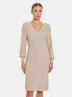 Sukienki - ONLY Sukienka dzianinowa Katia 15312844 Beżowy Regular Fit - miniaturka - grafika 1