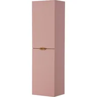 Szafki łazienkowe - Słupek łazienkowy wiszący pudrowy róż złoty uchwyt 143,5x40 cm Magnolia Gante - miniaturka - grafika 1