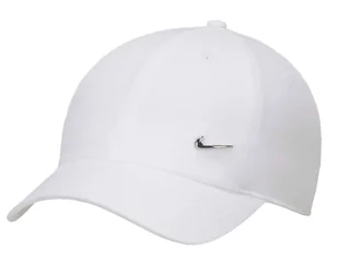 Czapka z daszkiem NIKE Dri-FIT Club biała r M/L - Czapki damskie - miniaturka - grafika 1