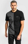 Koszulki sportowe męskie - Venum T-Shirt Giant Split T-Shirt Black/Grey - miniaturka - grafika 1