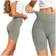 Legginsy - Kolarki KRÓTKIE LEGGINSY DAMSKIE Bikery Push-Up Wysoki Stan MORAJ L/XL - miniaturka - grafika 1