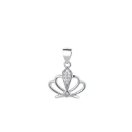 Wisiorki - Zawieszka srebrna kwiat lotosu - miniaturka - grafika 1